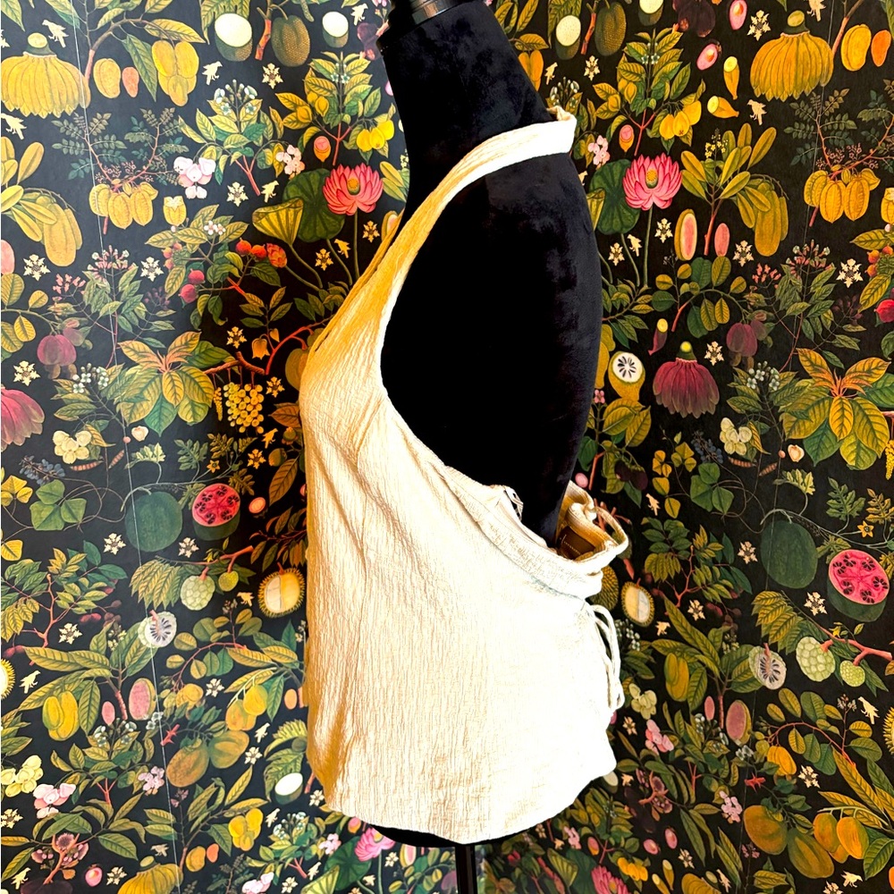 NWT Anthropologie Lace Up Vest